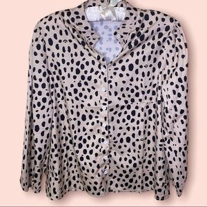 NWOT dot print blouse